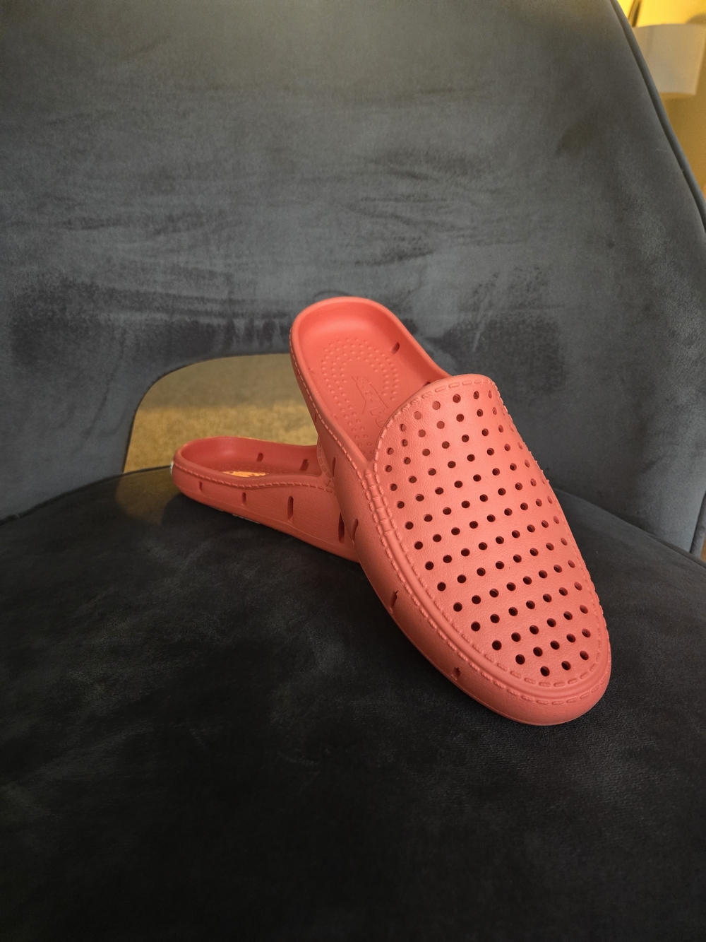 Floafers Sunset Slide Coral Red Foam Loafer Mules Slip On Shoes Men 6 Women 8